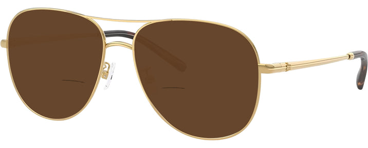 Aviator Gold Tory Burch 1091 Bifocal Reading Sunglasses View #1