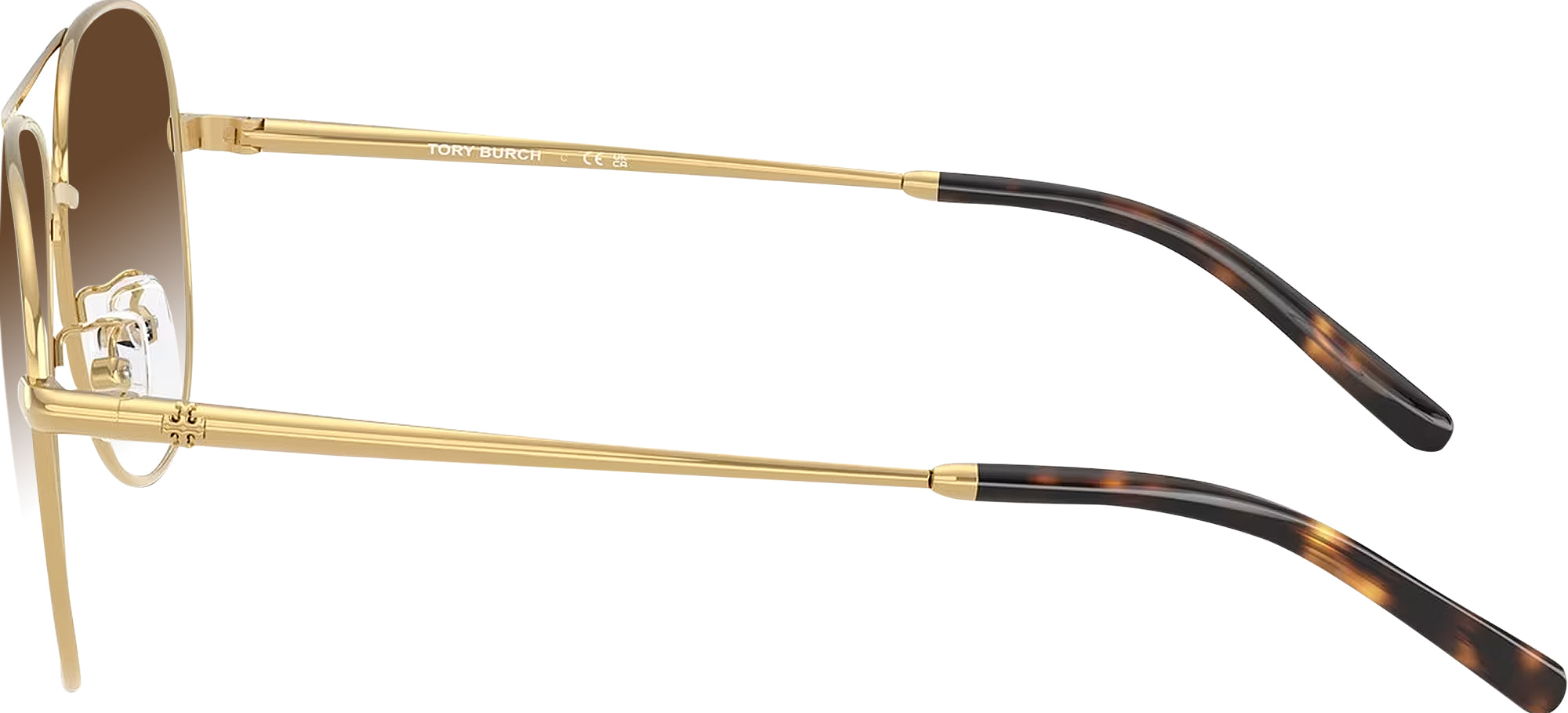 Tory BURCH Gold Aviator Sunglasses Gold Tory Burch 1091 w/ Gradient Progressive Reading Sunglasses main image 4