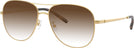 Aviator Gold Tory Burch 1091 w/ Gradient Progressive Reading Sunglasses View #1