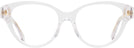 Cat Eye Clear Transparent Tory Burch 2122U Progressive No-Lines View #2