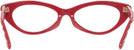 Cat Eye Tory Red Tory Burch 2127U Progressive No-Lines View #4