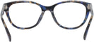 Square Blue Tortoise Tory Burch 2137U Single Vision Full Frame View #4