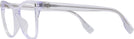 Cat Eye Clear Tory Burch 2142U Progressive No-Lines View #3