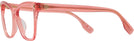 Cat Eye Transparent Orange Tory Burch 2142U Progressive No-Lines View #3