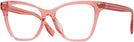 Cat Eye Transparent Orange Tory Burch 2142U Progressive No-Lines View #1