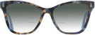 Cat Eye Blue Tortoise Tory Burch 2142U w/ Gradient Bifocal Reading Sunglasses View #2