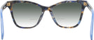 Cat Eye Blue Tortoise Tory Burch 2142U w/ Gradient Bifocal Reading Sunglasses View #4