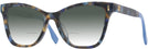 Cat Eye Blue Tortoise Tory Burch 2142U w/ Gradient Bifocal Reading Sunglasses View #1