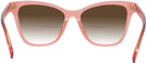 Cat Eye Transparent Orange Tory Burch 2142U w/ Gradient Bifocal Reading Sunglasses View #4