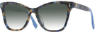 Cat Eye Blue Tortoise Tory Burch 2142U w/ Gradient Progressive Reading Sunglasses View #1