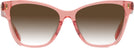 Cat Eye Transparent Orange Tory Burch 2142U w/ Gradient Progressive Reading Sunglasses View #2