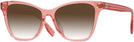 Cat Eye Transparent Orange Tory Burch 2142U w/ Gradient Progressive Reading Sunglasses View #1