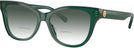 Cat Eye Transparent Green Tory Burch 2147U w/ Gradient Bifocal Reading Sunglasses View #1