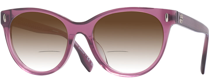 Round Berry Transparent Tory Burch 2150U w/ Gradient Bifocal Reading Sunglasses View #1