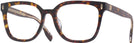 Square Dark Tortoise Tory Burch 2152U Single Vision Full Frame View #1