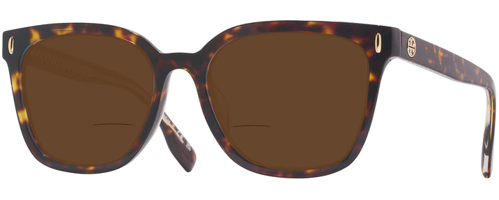 Square Dark Tortoise Tory Burch 2152U Bifocal Reading Sunglasses View #1