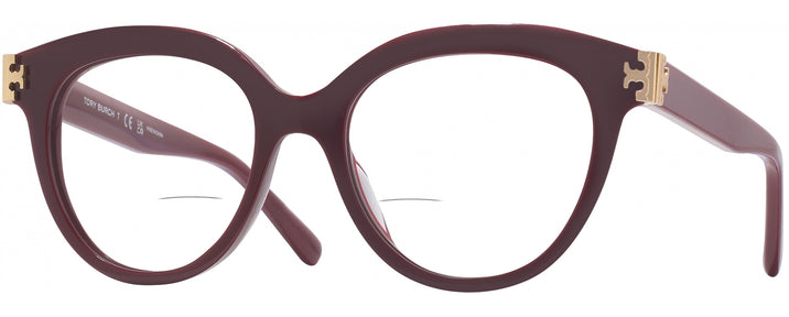Round Berry Red Tory Burch 2154U Bifocal View #1