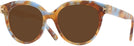Round Blue Honey Tortoise Tory Burch 2154U Progressive Reading Sunglasses View #1