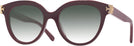 Round Berry Red Tory Burch 2154U w/ Gradient Progressive Reading Sunglasses View #1