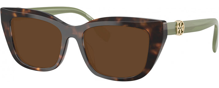 Cat Eye Dark Tortoise Tory Burch 2158U Progressive Reading Sunglasses View #1