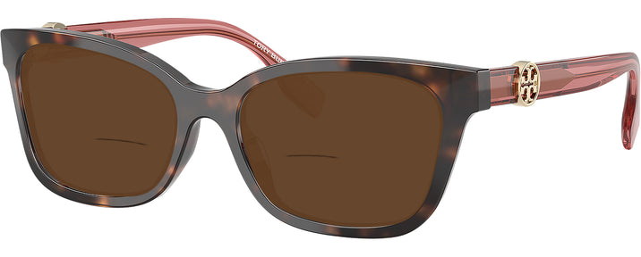 Square Havana Tory Burch 2159U Bifocal Reading Sunglasses View #1