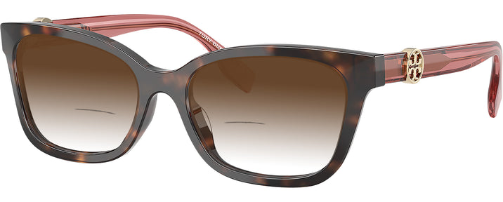 Square Havana Tory Burch 2159U w/ Gradient Bifocal Reading Sunglasses View #1