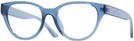 Round,Cat Eye Transparent Blue Tory Burch 4011U Single Vision Full Frame View #1