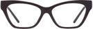Cat Eye Burgundy Tory Burch 4013U Progressive No-Lines View #2