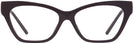 Cat Eye Burgundy Tory Burch 4013U Single Vision Full Frame View #2