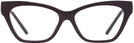 Cat Eye Burgundy Tory Burch 4013U Progressive No-Lines View #2