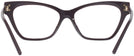 Cat Eye Burgundy Tory Burch 4013U Single Vision Full Frame View #4