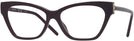 Cat Eye Burgundy Tory Burch 4013U Single Vision Full Frame View #1