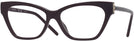 Cat Eye Burgundy Tory Burch 4013U Progressive No-Lines View #1