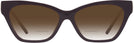 Cat Eye Burgundy Tory Burch 4013U w/ Gradient Bifocal Reading Sunglasses View #2