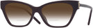 Cat Eye Burgundy Tory Burch 4013U w/ Gradient Bifocal Reading Sunglasses View #1