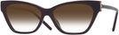 Cat Eye Burgundy Tory Burch 4013U w/ Gradient Progressive No-Line Reading Sunglasses View #1