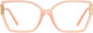 Square Transparent Orange Tory Burch 4014U Progressive No-Lines View #2