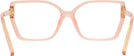 Square Transparent Orange Tory Burch 4014U Computer Style Progressive View #4