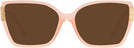 Square Transparent Orange Tory Burch 4014U Progressive Reading Sunglasses View #2