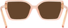 Square Transparent Orange Tory Burch 4014U Progressive Reading Sunglasses View #4
