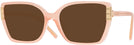 Square Transparent Orange Tory Burch 4014U Progressive Reading Sunglasses View #1