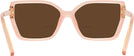 Square Transparent Orange Tory Burch 4014U Bifocal Reading Sunglasses View #4