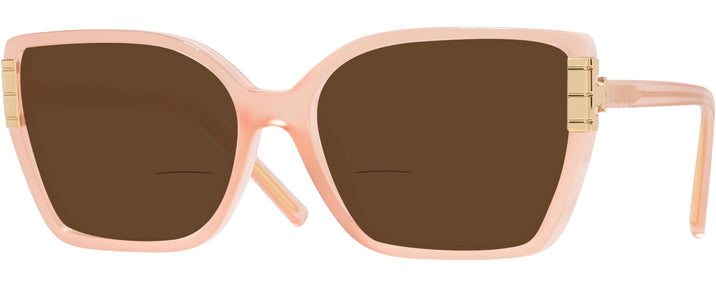 Square Transparent Orange Tory Burch 4014U Bifocal Reading Sunglasses View #1