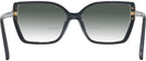 Square Black Tory Burch 4014U w/ Gradient Bifocal Reading Sunglasses View #4