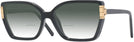 Square Black Tory Burch 4014U w/ Gradient Bifocal Reading Sunglasses View #1