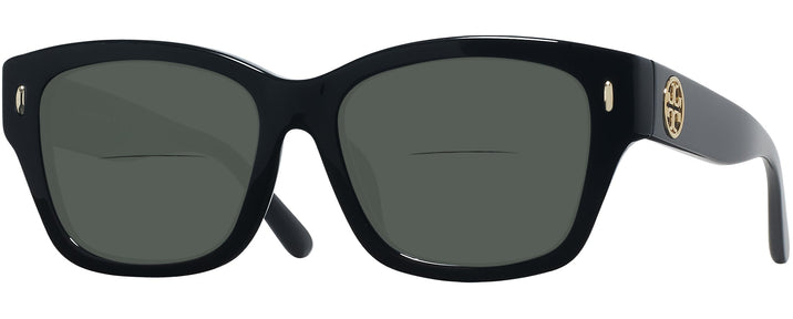 Rectangle Black Tory Burch 7167U Bifocal Reading Sunglasses View #1