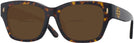 Rectangle Dark Tortoise Tory Burch 7167U Bifocal Reading Sunglasses View #1