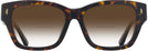 Rectangle Dark Tortoise Tory Burch 7167U w/ Gradient Bifocal Reading Sunglasses View #2