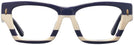 Rectangle Navy Ivory Vintage Stripes Tory Burch 7169U Progressive No-Lines View #2