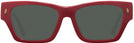 Rectangle,Cat Eye Tory Red W/ Solid Dark Green Tory Burch 7169U Progressive Reading Sunglasses View #2